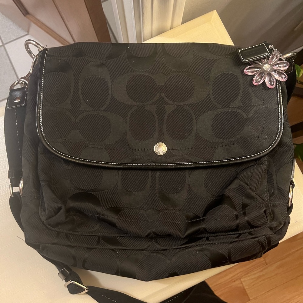 Coach messenger bag black